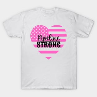 Pipeline Strong Pink Flag T-Shirt